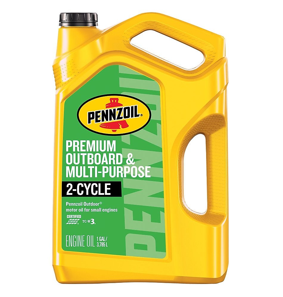 Pennzoil Premium Outboard & Multi-Purpose 2 Cycle Engine Oil 4 QT Bottle