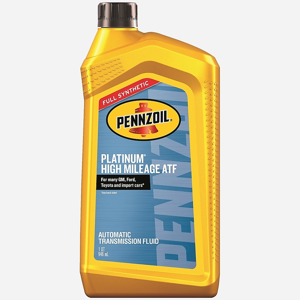 Pennzoil Platinum High Mileage ATF Full Synthetic Automatic Transmission Fluid 1 QT Bottle