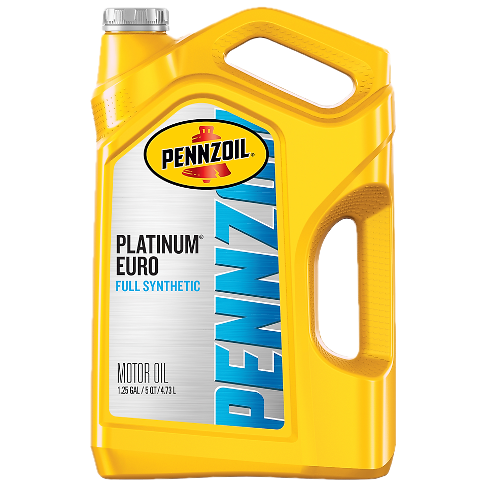 Pennzoil Platinum Euro Full Synthetic Motor Oil 5 QT Bottle