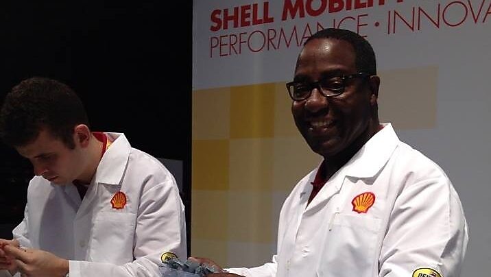Michael Technical Ambassador at Shell-Pennzoil Grand Prix Indy Car Race in Houston