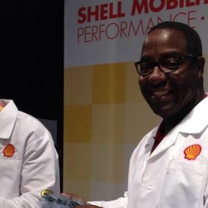 Michael Technical Ambassador at Shell-Pennzoil Grand Prix Indy Car Race in Houston