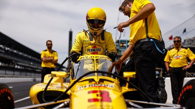 Scott McLaughlin and the Yellow Submarine at the 2022 Indy500