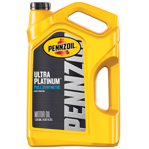 A five liter bottle of Pennzoil Ultra Platinum 0W-20.