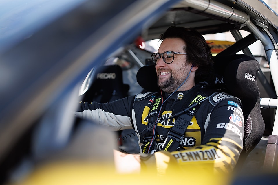 CHELSEA DENOFA IN HIS PENNZOIL BC RACING FORD MUSTANG RTR SPEC 5-FD