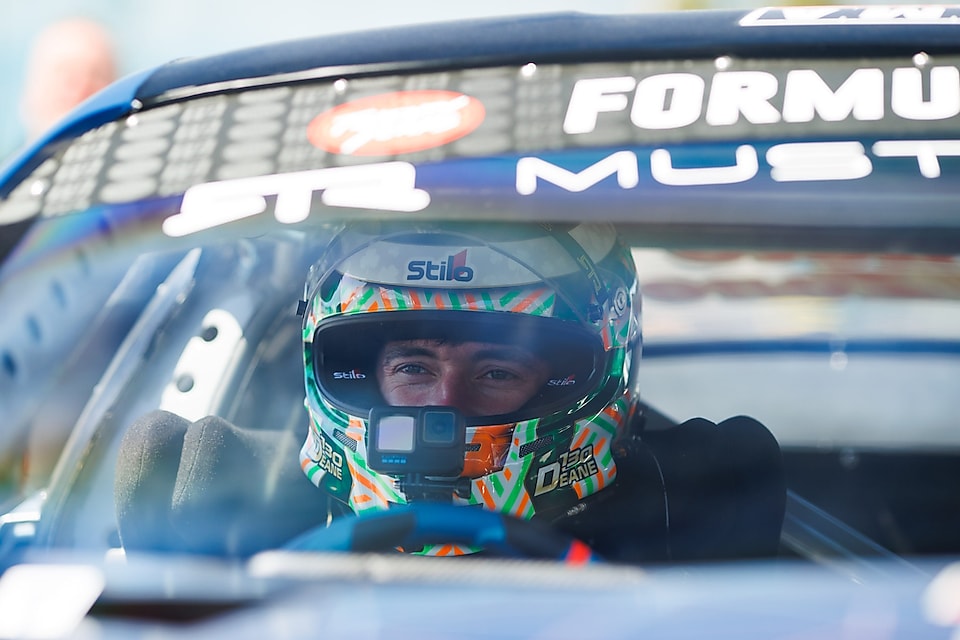 JAMES DEANE IN HIS 2023 AUTOZONE FORD MUSTANG RTR SPEC 5-FD