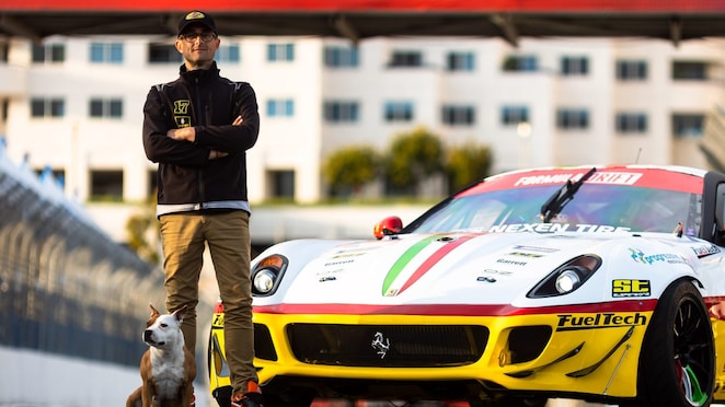 FORMULA DRIFT DRIVER, FEDERICO SCERIFFO, PICTURED NEXT TO HIS FERRARI 599 GTB FIORANO, “FIORELLA”