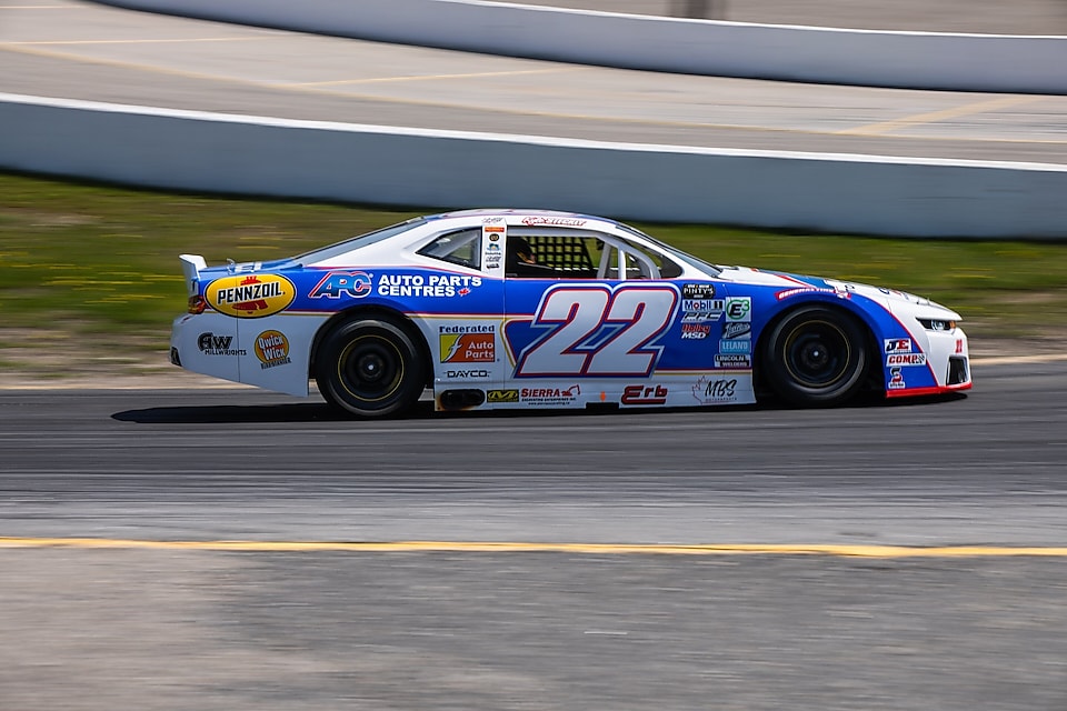 A race car on a track