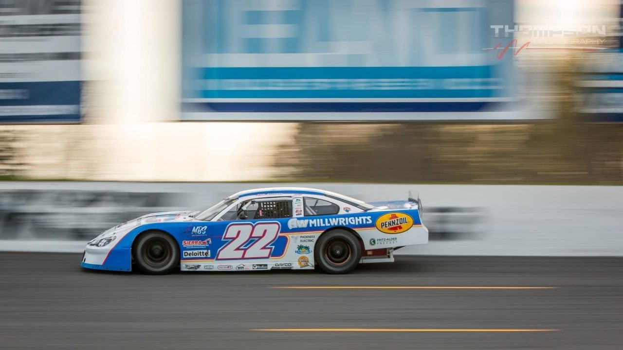 A race car on a track