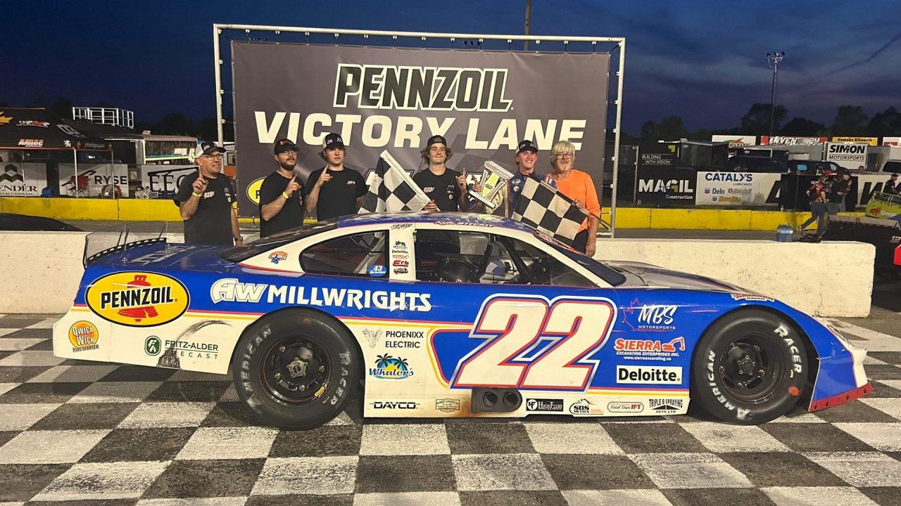 A race car on a track