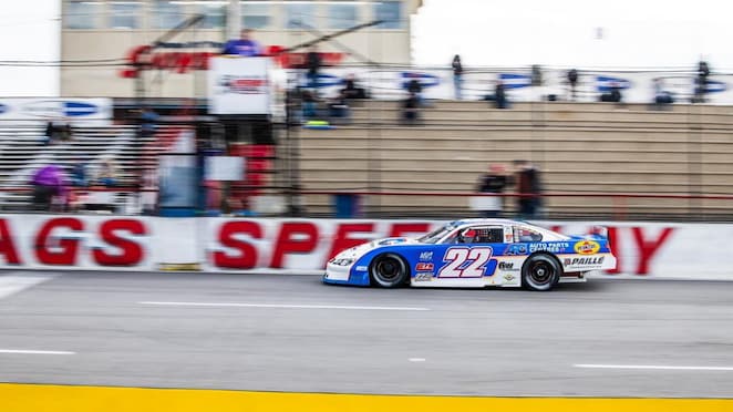 A race car on a track