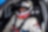 A person in a race car