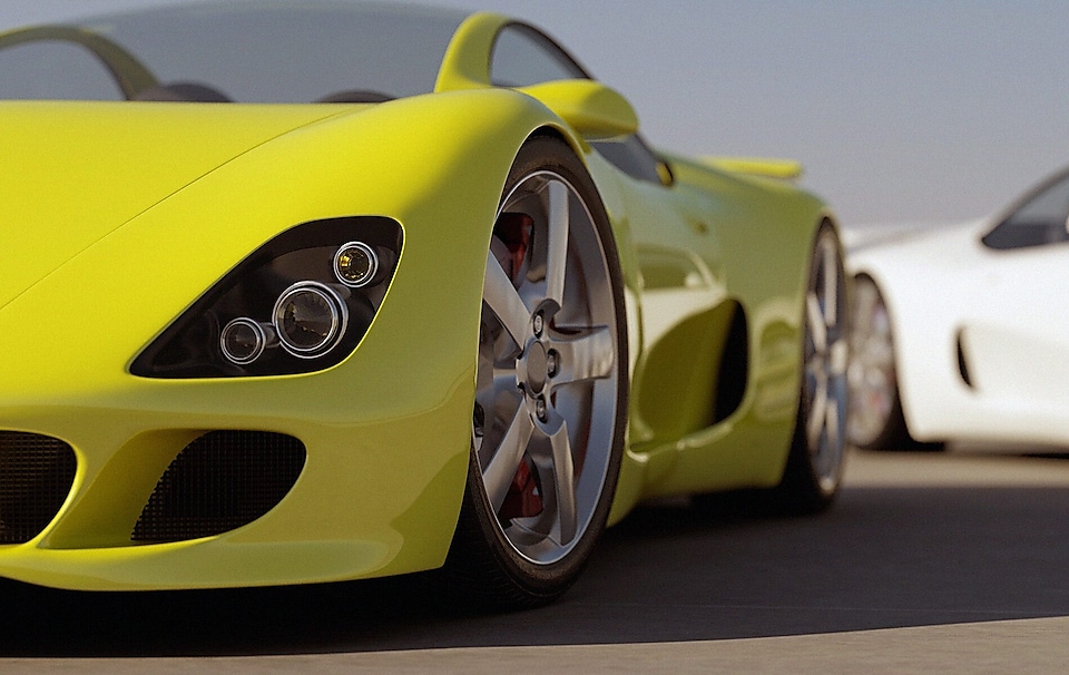 Pennzoil Parked Sports Car