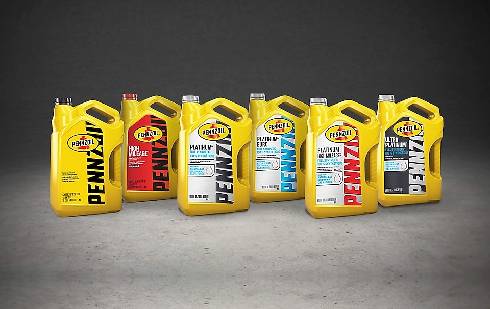 Pennzoil oil family bottles