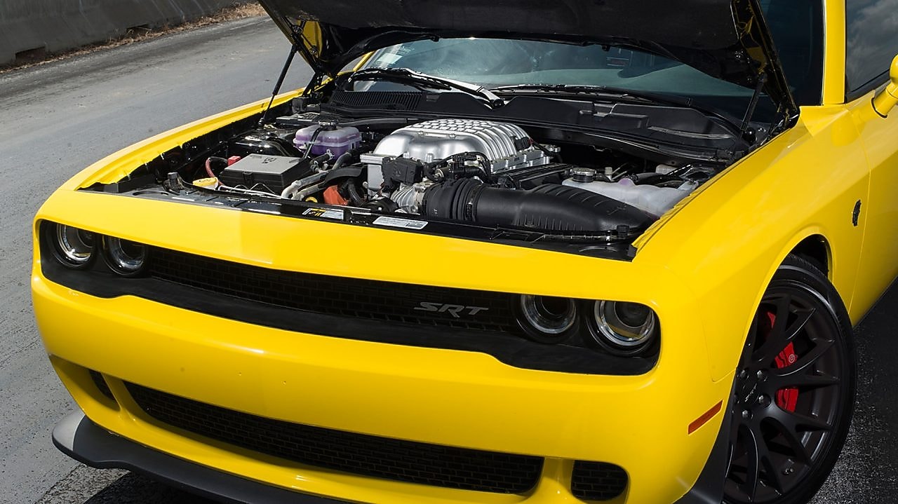 hellcat hood open