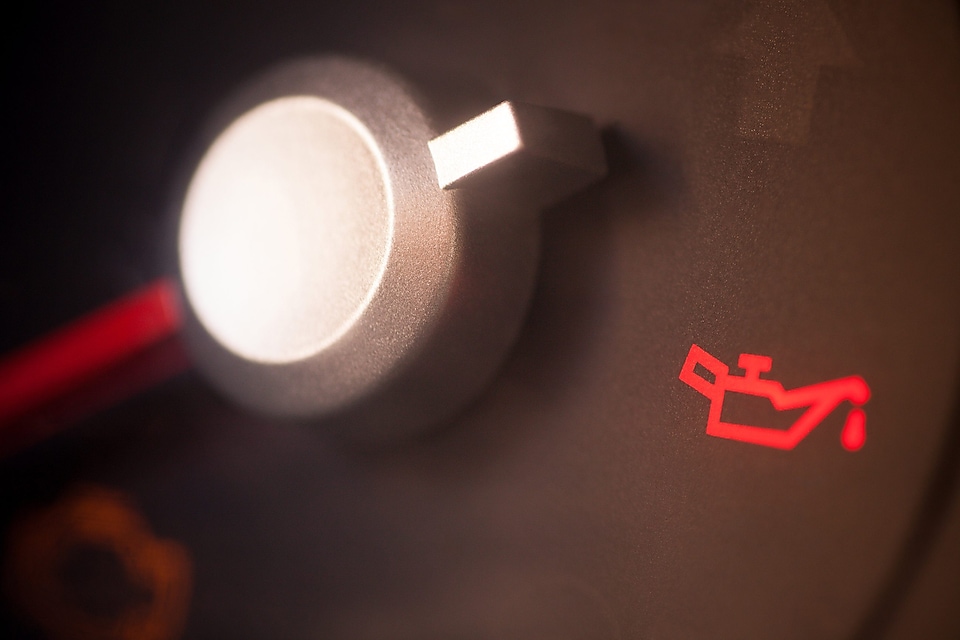 image of low oil light