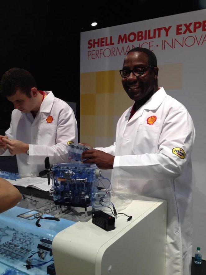 Michael Technical Ambassador at Shell-Pennzoil Grand Prix Indy Car Race in Houston