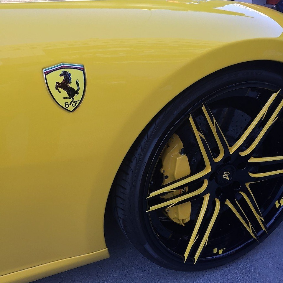 Ferrari tires. 
