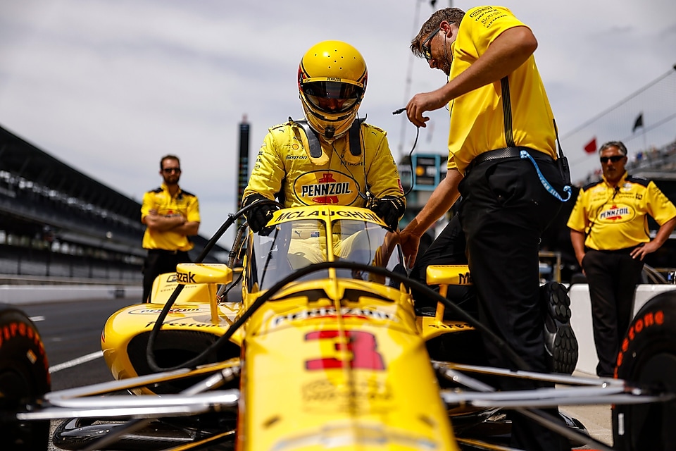 Scott McLaughlin and the Yellow Submarine at the 2022 Indy500