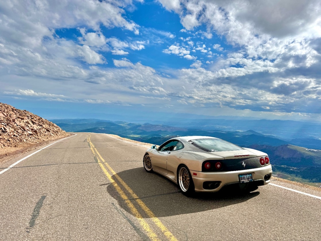Behind the wheel of his Ferrari 360, Vin embraces the scenic drives and adventures that define his love of cars.