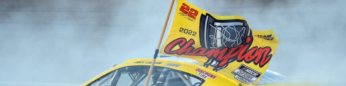 Joey Logano Nascar Victory with Play Button