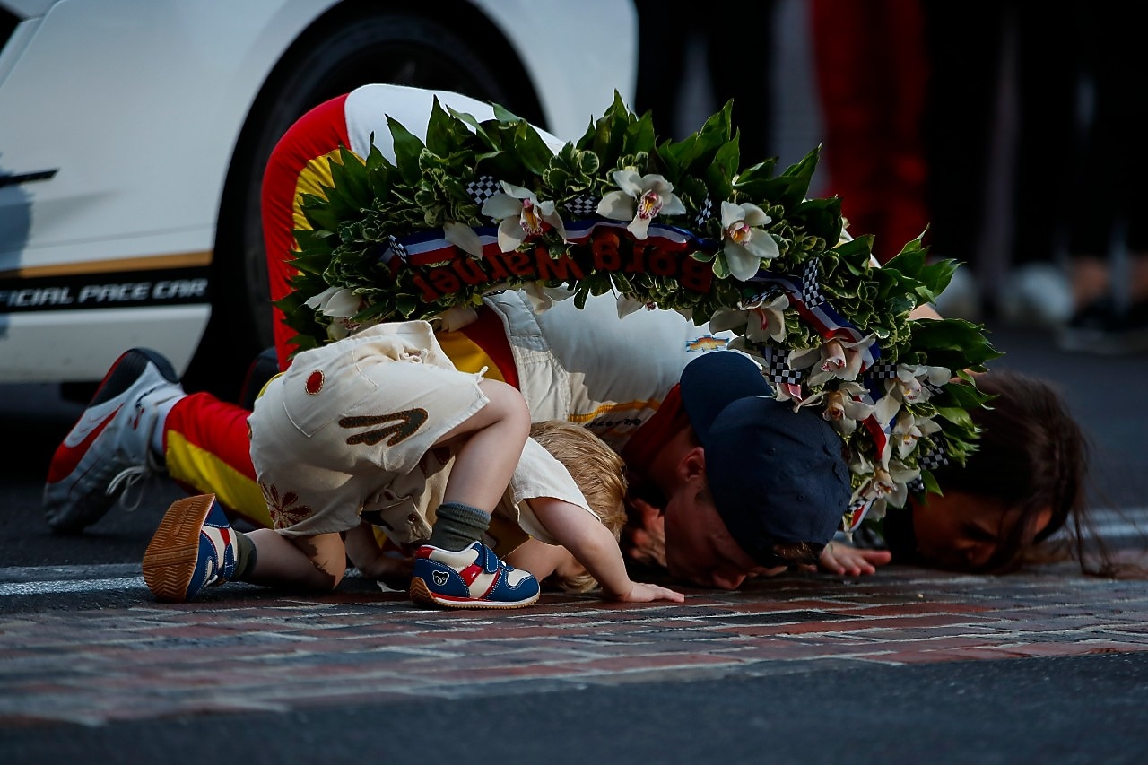 The tradition of kissing the Yard of Bricks at the Indianapolis Motor Speedway is a cherished ritual in motorsports.