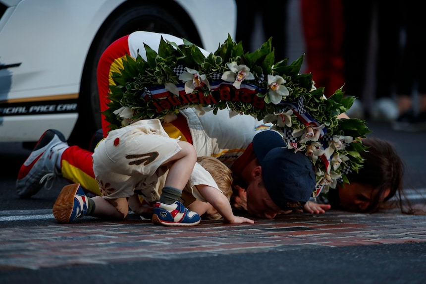 The tradition of kissing the Yard of Bricks at the Indianapolis Motor Speedway is a cherished ritual in motorsports.