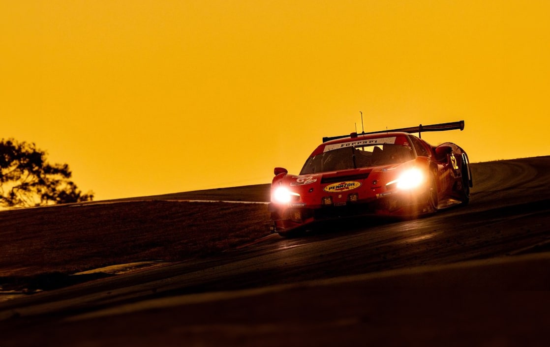sunrise and car
