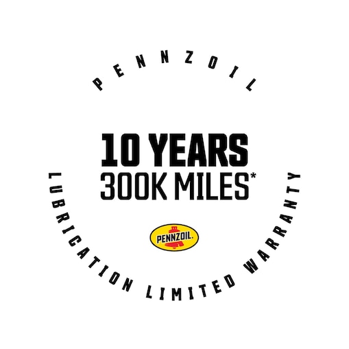 “Pennzoil features a 10 year / 300,000 mile lubrication limited warranty”