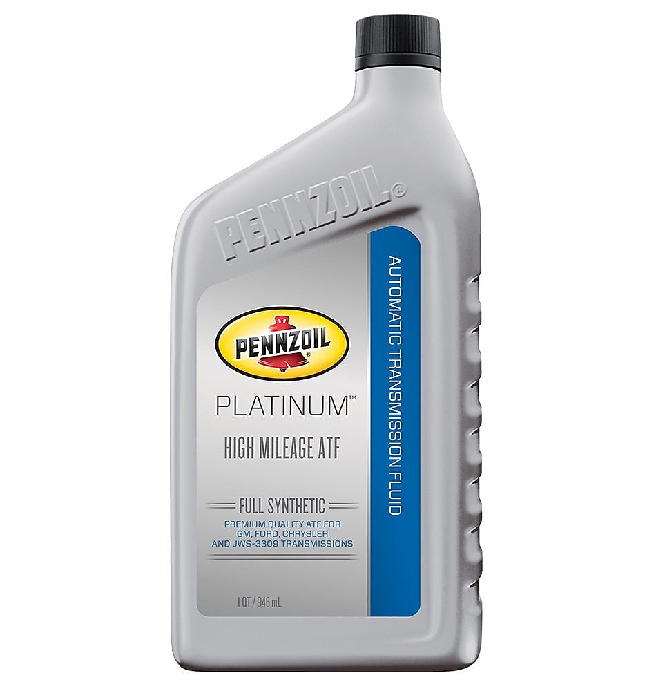 Pennzoil Platinum High Mileage ATF Full Synthetic Automatic Transmission Fluid 1 QT Bottle