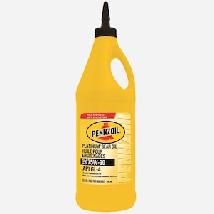 Pennzoil Platinum Full Synthetic 75W90 Gear Oil 1 QT Bottle