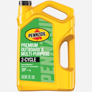 Pennzoil Premium Outboard & Multi-Purpose 2 Cycle Engine Oil 4 QT Bottle