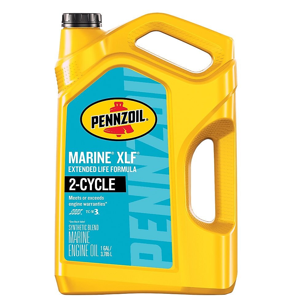 Pennzoil Marine XLF Extended Life Formula 2-Cycle Engine Oil 4 QT Bottle