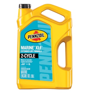 Pennzoil Marine XLF Extended Life Formula 2-Cycle Engine Oil 4 QT Bottle