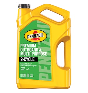 Pennzoil Premium Outboard & Multi-Purpose 2 Cycle Engine Oil 4 QT Bottle