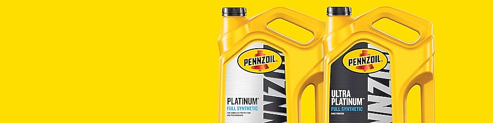 Two bottles of Pennzoil motor oil
