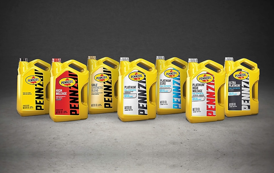 Pennzoil oil family bottles