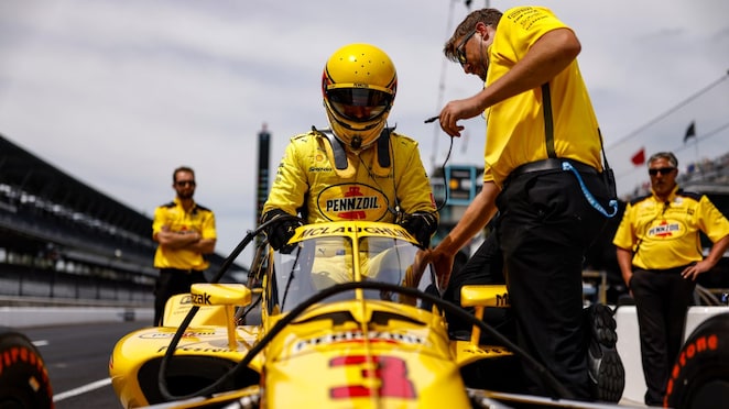 Scott McLaughlin and the Yellow Submarine at the 2022 Indy500