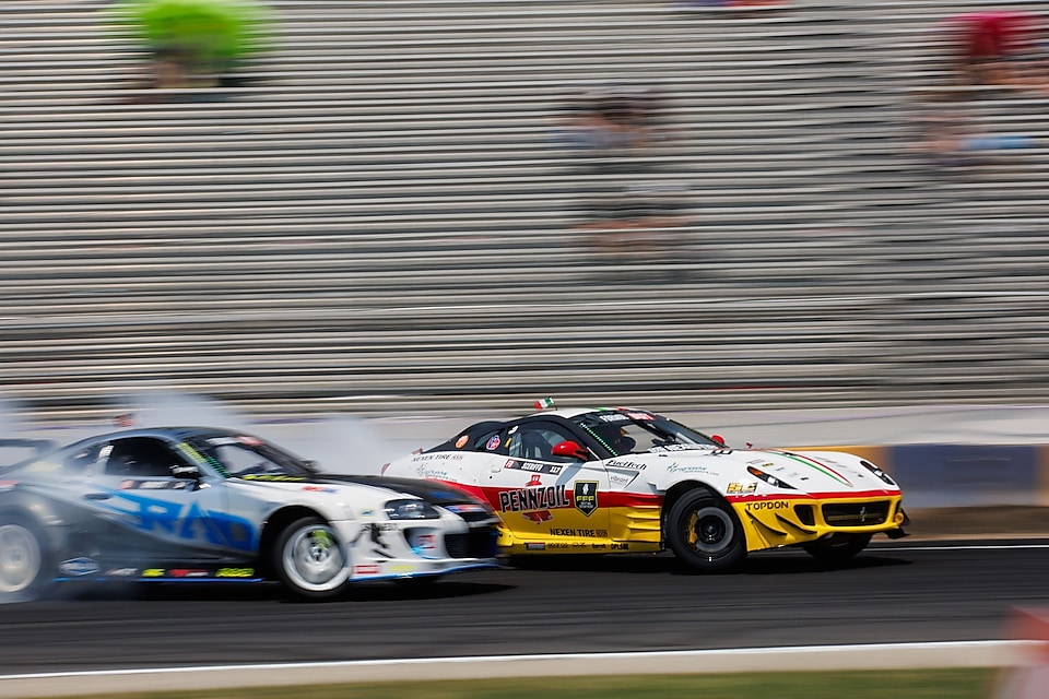 voitures de Formula DRIFT, Formula D pro, apprendre le drift, voiture de drift, Ferrari de Formula DRIFT