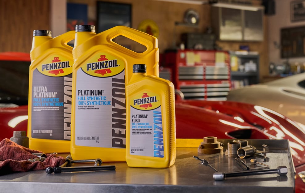 Sélecteur d’huile pour vidange d’huile Pennzoil Platinum 100&nbsp;% synthétique