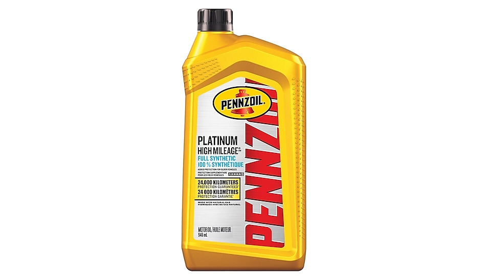 Huile Moteur 100 % Synthétique Pennzoil Platinum High Mileage