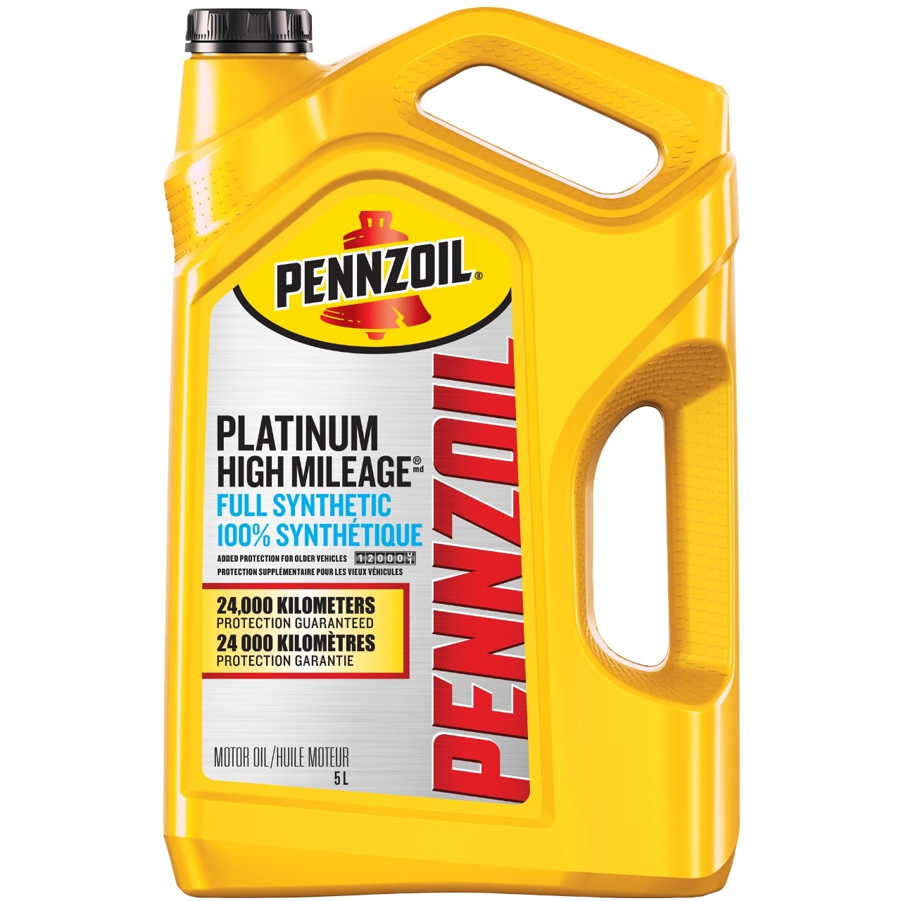 Huile Moteur 100 % Synthétique Pennzoil Platinum High Mileage