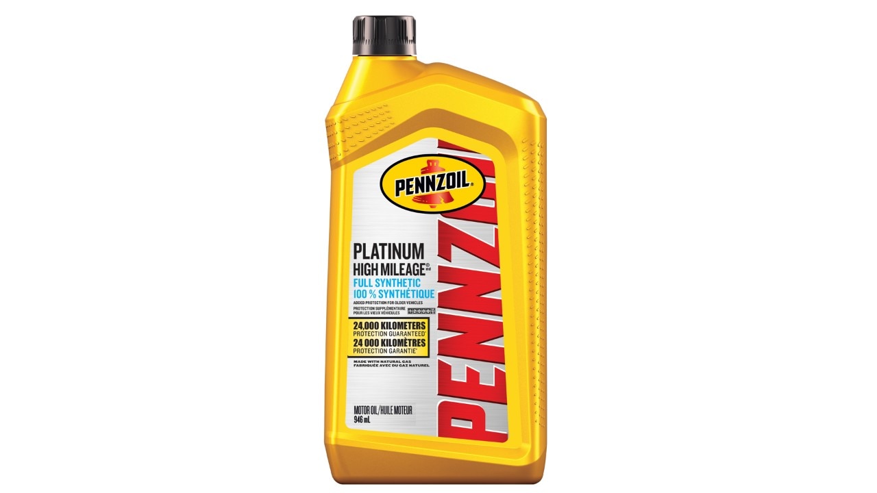 Huile Moteur 100 % Synthétique Pennzoil Platinum High Mileage
