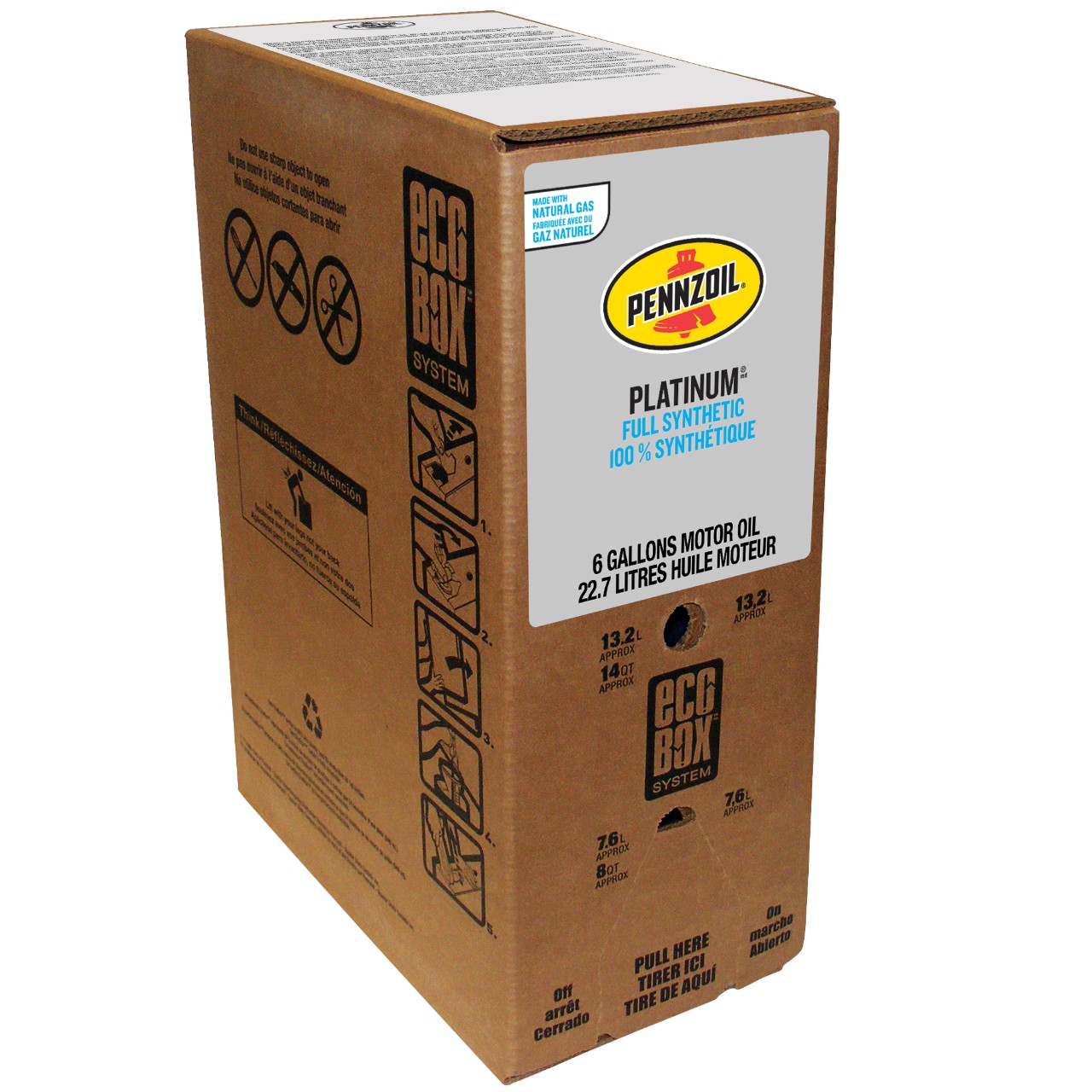 Huile Moteur 100 % Synthétique Pennzoil Platinum