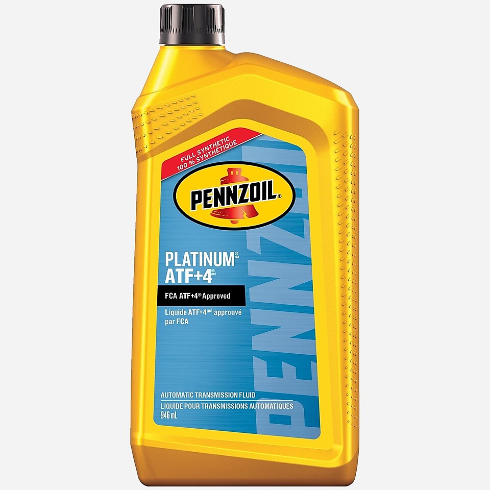 Pennzoil Platinum ATF + 4 Full Synthetic Automatic Transmission Fluid 946 mL Bottle