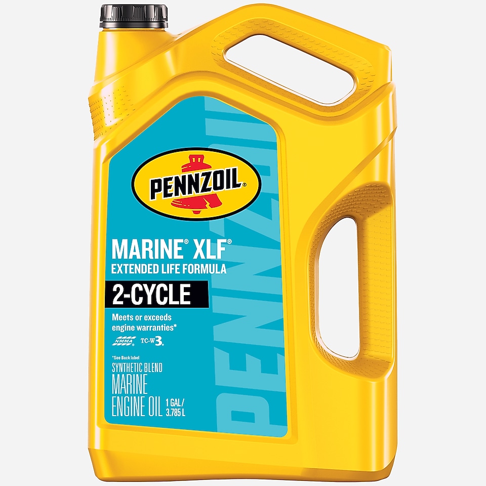 Pennzoil Marine XLF Extended Life Formula 2-Cycle Engine Oil 4 QT Bottle