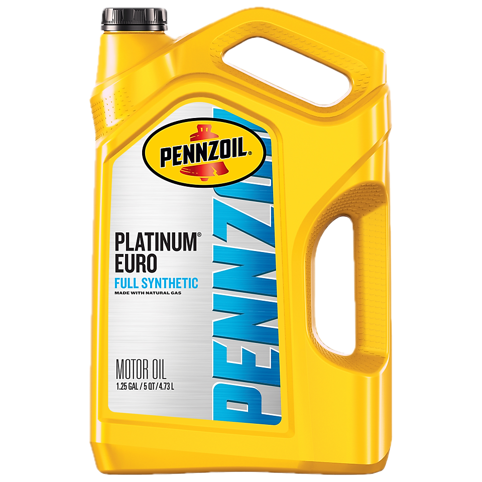 Pennzoil PurePlus Platinum Euro Full Synthetic Motor Oil 5 QT Bottle